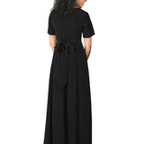 Zelda Scoop Neck Short Sleeve Dress