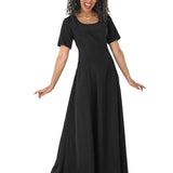 Zelda Scoop Neck Short Sleeve Dress