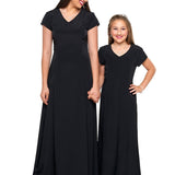 Sabrina V-Neck Cap Sleeve Dress