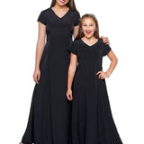 Sabrina V-Neck Cap Sleeve Dress