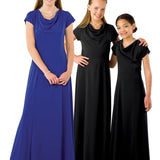 Pippa Cowl Neck, Cap Sleeve Dress