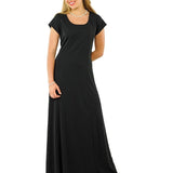 Abigail Scoop Neckline, Short Sleeve Dress