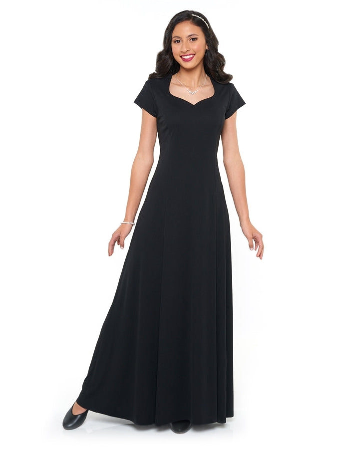 Melissa Heart Shaped Neck, Cap Sleeve Dress G2 Performance Band Accessories Melissa Heart Shaped Neck, Cap Sleeve Dress G2 Performance Band Accessories