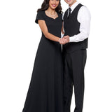 Melissa Heart Shaped Neck, Cap Sleeve Dress