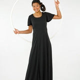 Christina Flutter Sleeve Scoop Neckline Dress