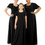 Kimberly Sweetheart Neck Flutter Sleeve Dress