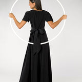 Kimberly Sweetheart Neck Flutter Sleeve Dress