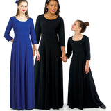 Natalie Scoop Neckline 3/4 Sleeve Dress