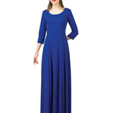 Natalie Scoop Neckline 3/4 Sleeve Dress