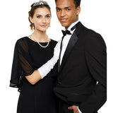 Destiny Boat Neck Cape Dress