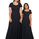 Hayley Sweetheart Neck, Short Sleeve Dress