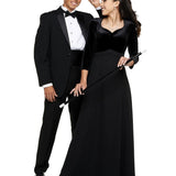 Alexandra Velvet Heart Neck, 3/4 Sleeve Dress