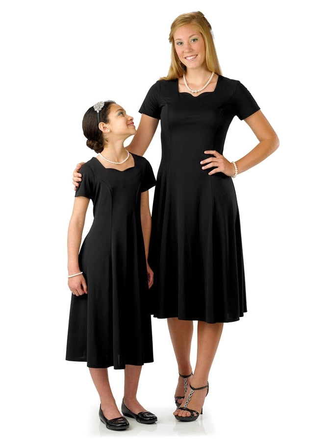 Valentina Sweetheart Neck Short Sleeve Show Choir Dress Valentina Sweetheart Neck Short Sleeve Show Choir Dress