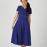 Tori Crew V-Notch Neck Short Sleeve Show Choir Dress