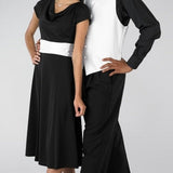 Paris Cowl Neck Cap Sleeve Show Choir Dress