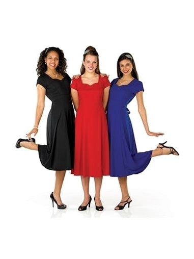 Rachel Sweetheart Neck Short Sleeve Show Choir Dress G2 Performance Band Accessories Rachel Sweetheart Neck Short Sleeve Show Choir Dress G2 Performance Band Accessories