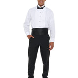 Wing Tip Collar Pleated Tuxedo Shirt