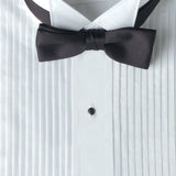 Wing Tip Collar Pleated Tuxedo Shirt