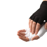 Dinkles Half-Finger Nylon Glove (Black/White)