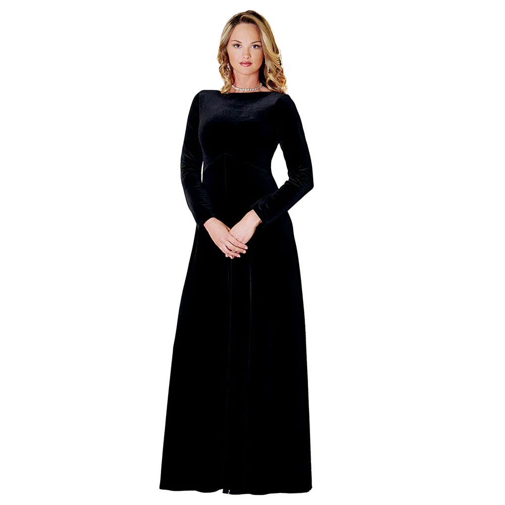 Inverted-V Empire Performance Dress