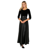 Rounded Neckline Dress