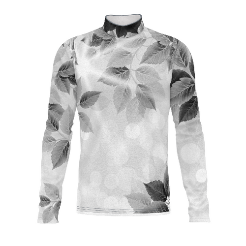 Marching Band Flow Flex Performance Top G092 with long sleeves and abstract leaf pattern design