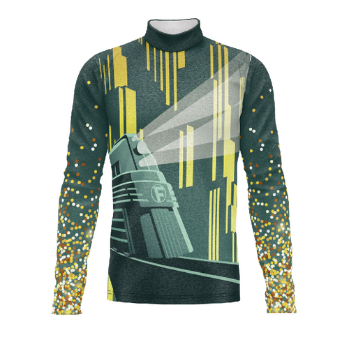 Marching Band Flow Flex Performance Top G094 with long sleeves and custom graphic design for marching band uniforms