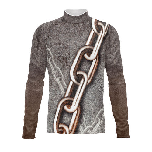 Marching Band Flow Flex Performance Top G108 featuring a chain-inspired diagonal graphic design with long sleeves