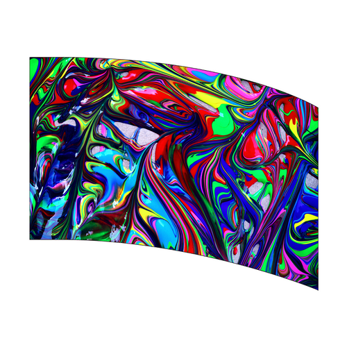 Colorful abstract pattern on a white background