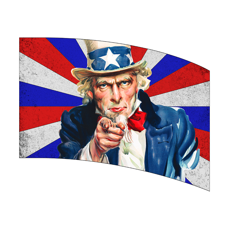 PGF136-UncleSam Flag