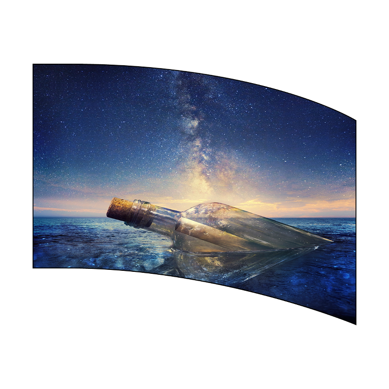 Glass bottle with a message inside floating in the ocean under a starry sky.