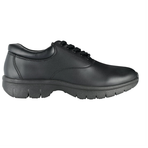StylePlus RPM Shoes in black, lightweight performance marching and band shoes with cushioned sole and enhanced traction, designed for all-day comfort, stability, and durability during rehearsals, parades, and marching band performances.