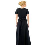 Christina Flutter Sleeve Scoop Neckline Dress
