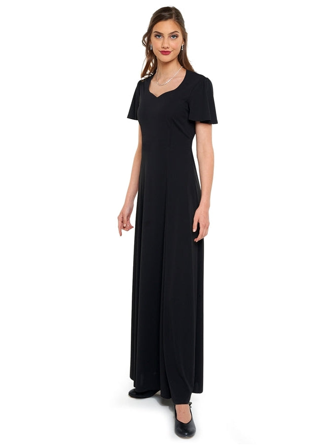 Clara Heart Shaped Neck Flutter Sleeve Dress G2 Performance Band Accessories Clara Heart Shaped Neck Flutter Sleeve Dress G2 Performance Band Accessories