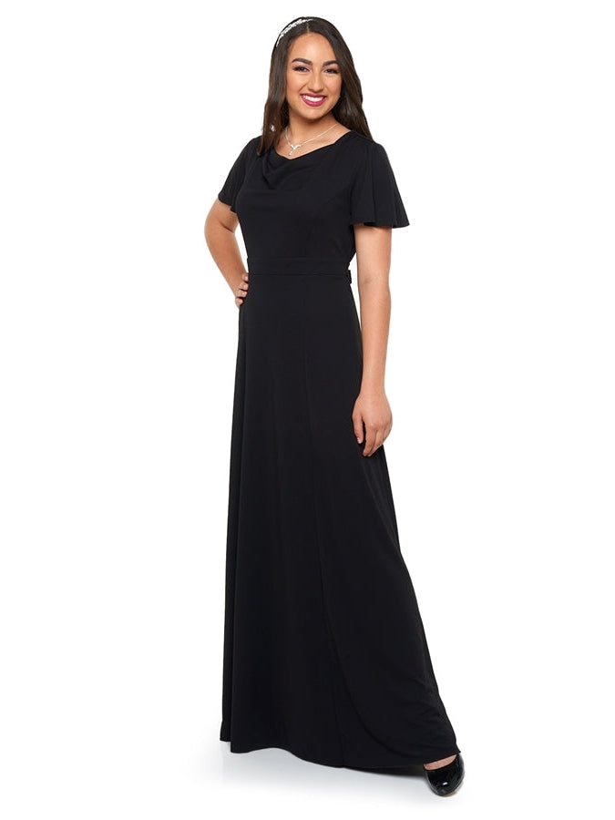 Remi Cowl Neck Flutter Sleeve Dress G2 Performance Band Accessories Remi Cowl Neck Flutter Sleeve Dress G2 Performance Band Accessories