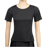 Melony Scoop Neck Short Sleeve Blouse