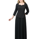 Kaylee Sweetheart Neck 3/4 Sleeve Blouse