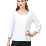 Carrie Scoop Neck 3/4 Sleeve Blouse