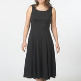 Hannah Scoop Neck Sleeveless Swing Dress