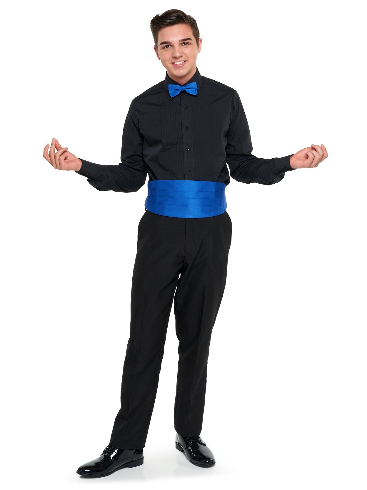 tuxedo shirt dress Laydown Collar Pleated Tuxedo Shirt – G2 Performance Band Accessories