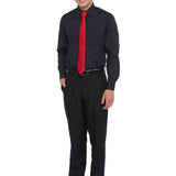 Laydown Collar Non-Pleated Dress Shirt