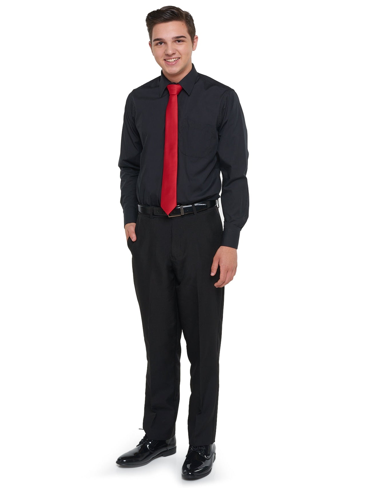 Laydown Collar Non-Pleated Dress Shirt Laydown Collar Non-Pleated Dress Shirt