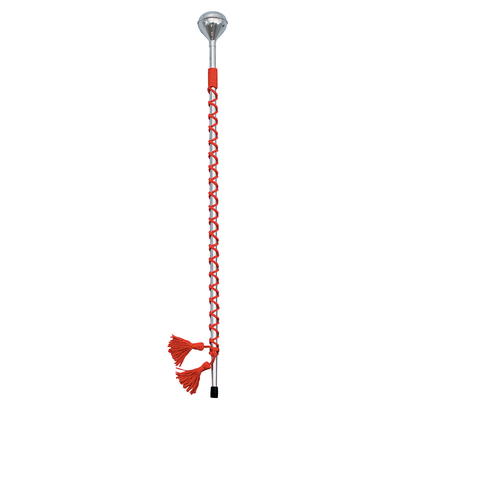 DSI traditional drum major baton with silver metal head