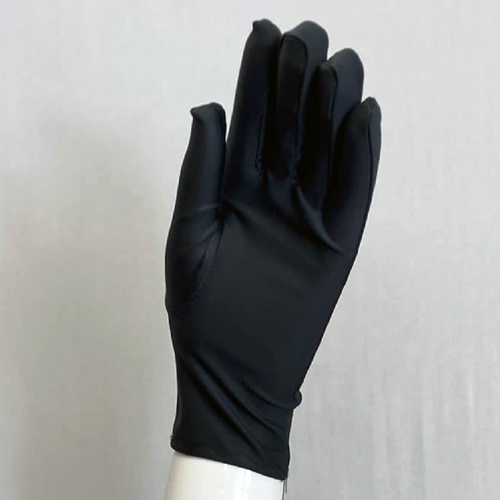 G2 dark grey performance gloves displayed on a mannequin hand, featuring a smooth fitted design with full finger coverage for enhanced grip, flexibility, and precision, ideal for marching band, drumline, color guard, and performance use where control and professional appearance are essential.