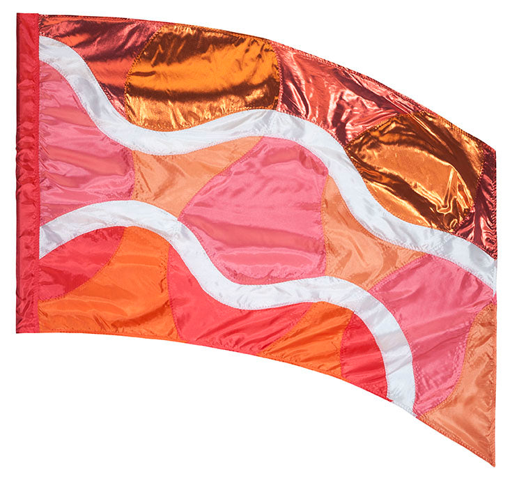Sun Rising Color Guard Flag Color Guard Arc Performance Flag - (DSI In-Stock Flag 21)