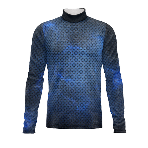 Marching Band Flow Flex Performance Top G082 with long sleeves and high-neck design, breathable athletic uniform top for marching band performers