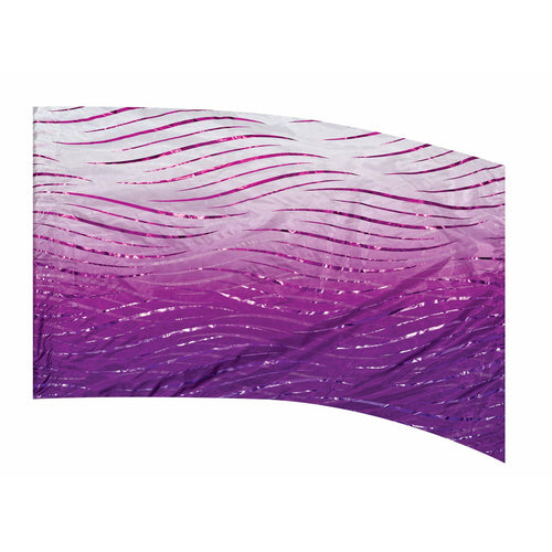 A flag with a purple and white striped design.