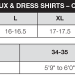 neck size chart dress shirt Amazon.com: Gold Label Men's Big and Tall Non-Iron Long Sleeve Pocket Dress Shirt Button-Down Collar Wrinkle-Resistant (Punch 122, 18.5 x 34/35 Big) : Clothing, Shoes & Jewelry